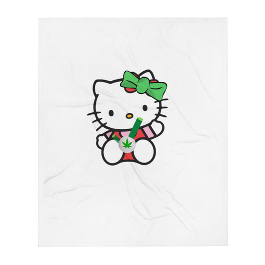 High Kitty Throw Blanket
