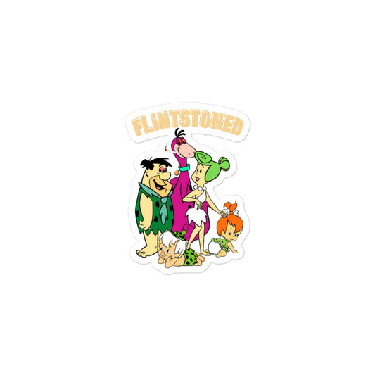 Flintstoned Bubble-free stickers